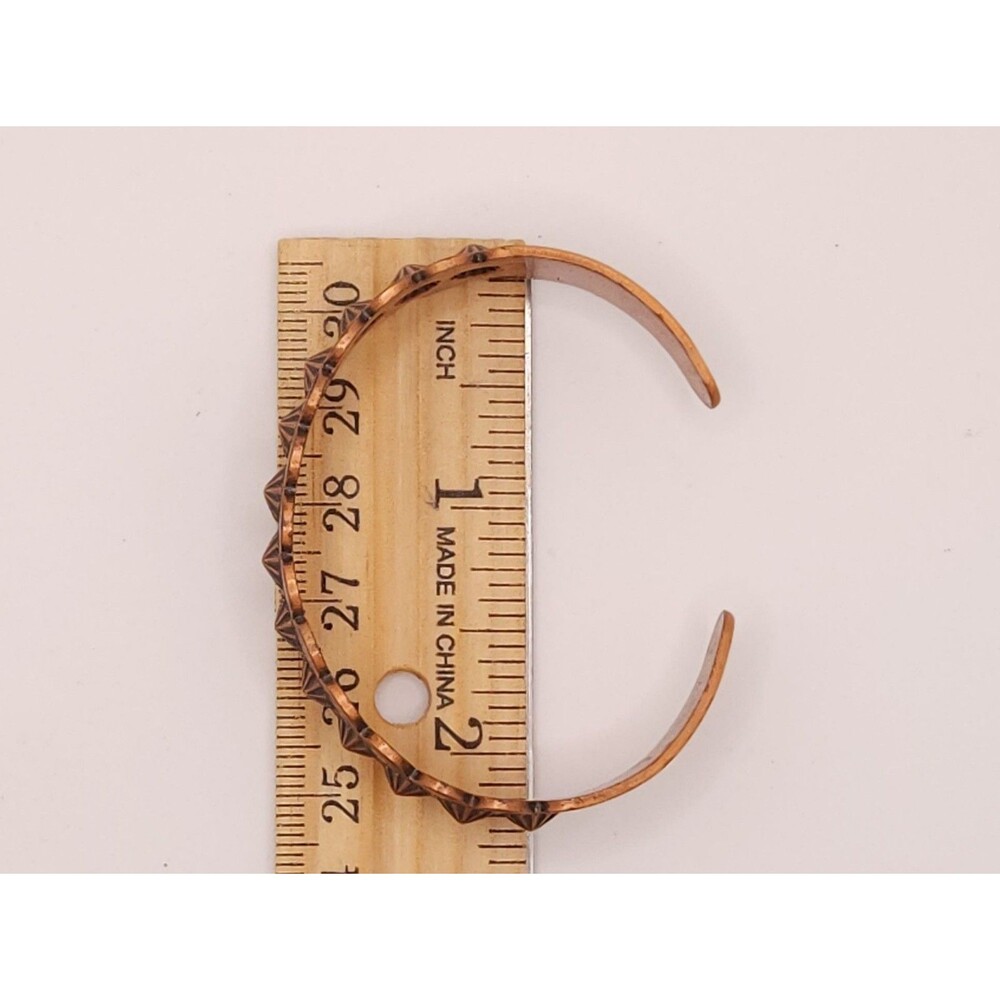 Vintage Copper Native American Thunderbird Cuff Bracelets - Set of 2 - Picture 6 of 10